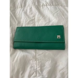 Wallet green real leather wallet